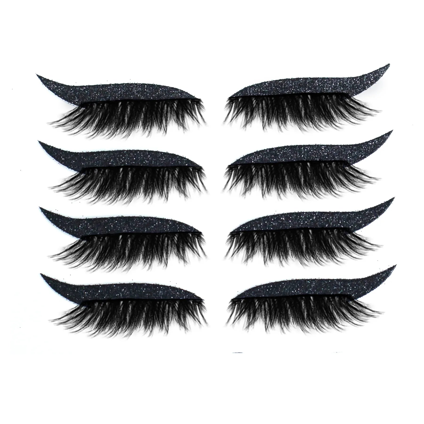 Repeatable Eyeliner Stickers and Eyelashes 3d Non Magnetic Eyelashes and Adhesive Eyeliner Set