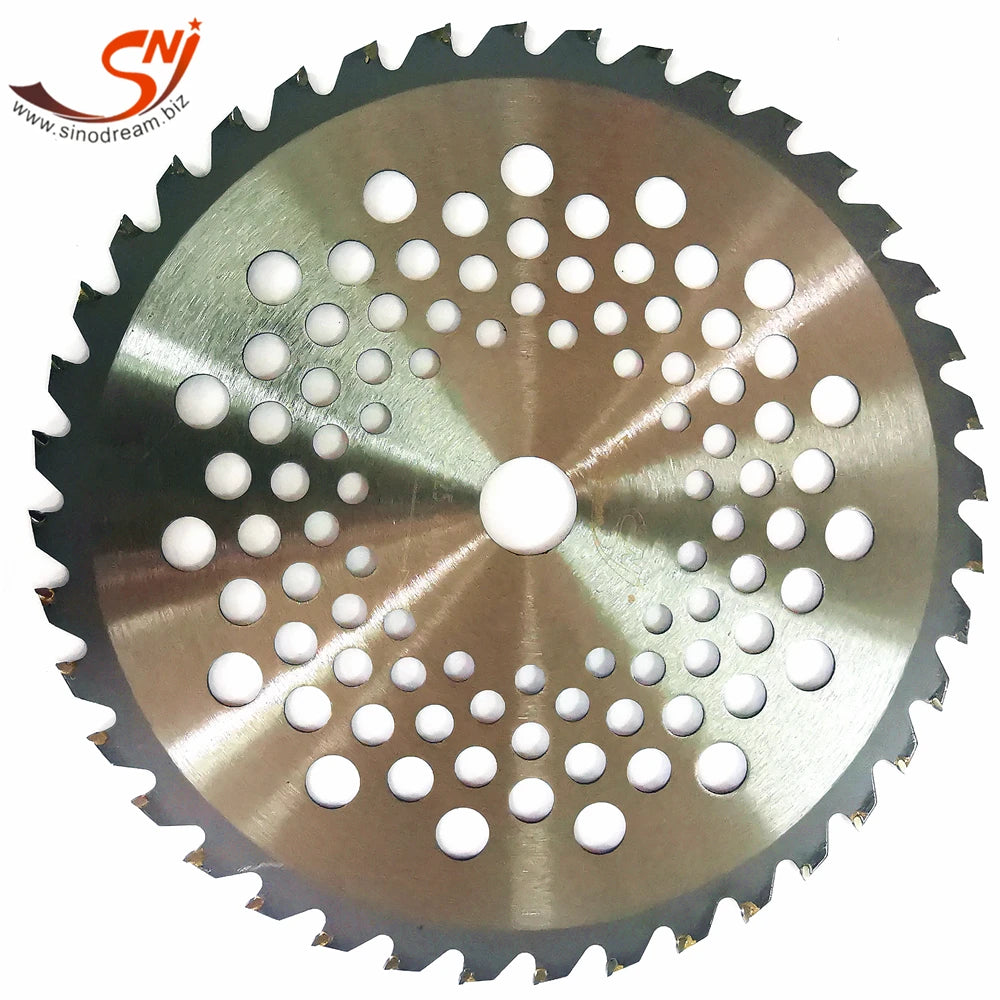 Lawn Mower Grass Trimmer Circular Alloy Steel 255mm White 36 Teeth Smooth Cutting Saw Blade for Wood