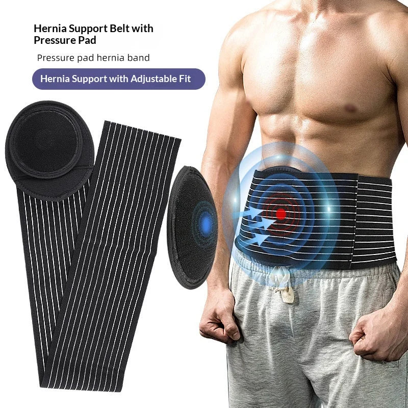 Melenlt Adjustable Lumbar Hernia Belt Pressure Pad Diving Material Back Support Brace for Pain Relief