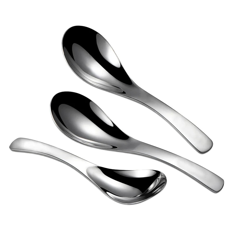 Modern Court Style Eco-Friendly Stainless Steel Soup Spoon Thickened Metal Convenient Measuring Packaged in Children's Box