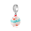925 Sterling Silver Lovely Cute Little Hen Handmade Enamel Exquisite Jewelry Silver 925 Pendant Original Women Bracelet Making