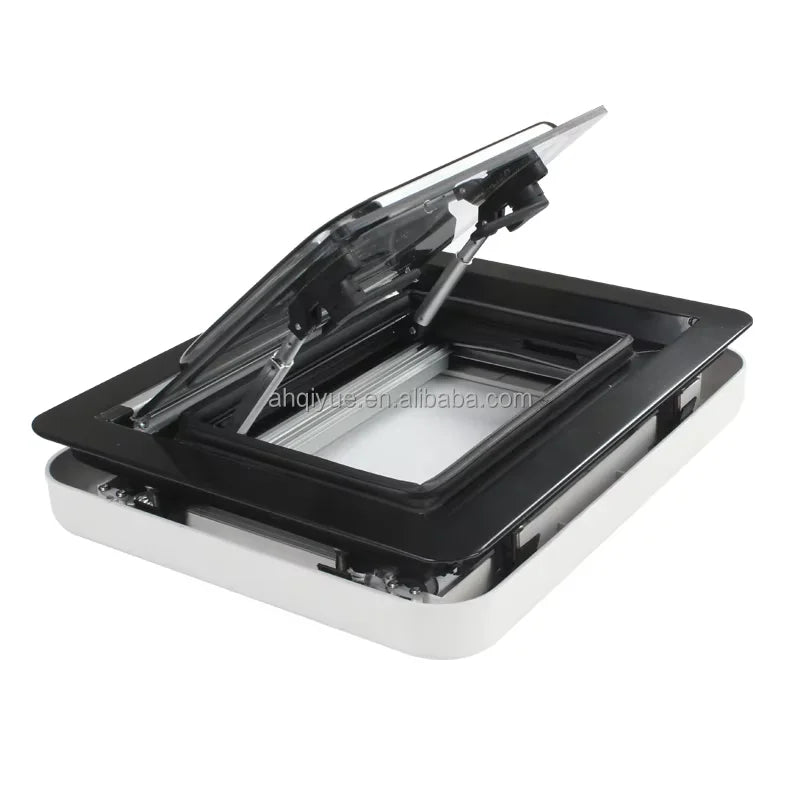 800x500mm Camper and RV Caravan Right Angle Side Hinge Type Window Aluminum Frame Acrylic Glass of RV Window