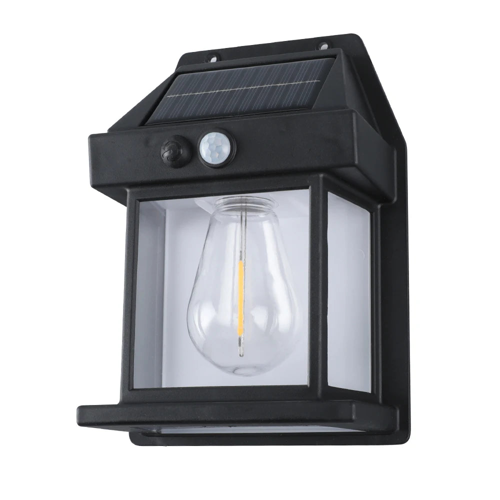 Dingdian LED Solar Bulb Light Outdoor Solar Wall Lamp Motion Sensor Waterproof IP65 Sunlihgt Solar Power for Garden Decoration
