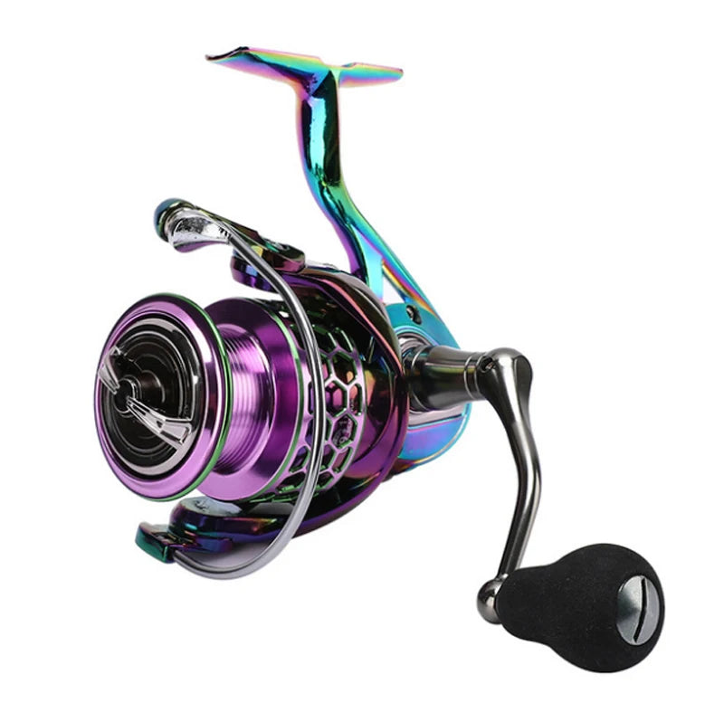LETOYO 9+1BB Metal 25kg Drag Saltwater Metal Colorful Fishing Wheel Rainbow Spinning Fishing Reel