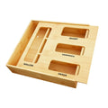 Bamboo Ziplock Bag Storage Organizer for Kitchen Drawer Baggie Organizer Compatible With Gallon Quart Sandwich Size Bag