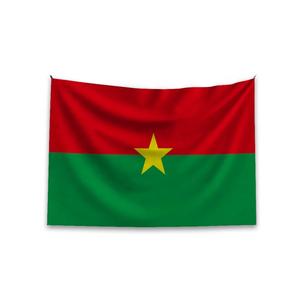 Wholesale 3x5 ft 100% Polyester Burkina Faso High Quality Durable Custom Personalized Nylon Plastic Vinyl Promotional Product