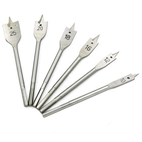 6Pcs Flat Drill Bit High Carbon Steel Wood Hole Saw Flat Drill Bits Set DIY Woodworking Tools Spade Drill Bit Brocas Para Madera