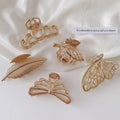 Sayoung Hair Claw Metal High Quality Elegant Butterfly Metal Hair Claw for Girls Hair Clips
