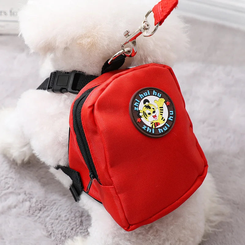 Wholesale Pet Dog Self Bagpack Harness with Leash