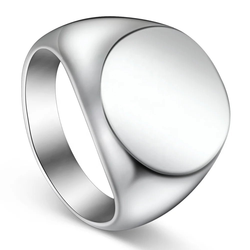 Fatingna Fashion Simple Polished Ring Punk Rock Rings Man Hip Hop Party Jewelry Wholesale Male 316L Stainless Steel Ring