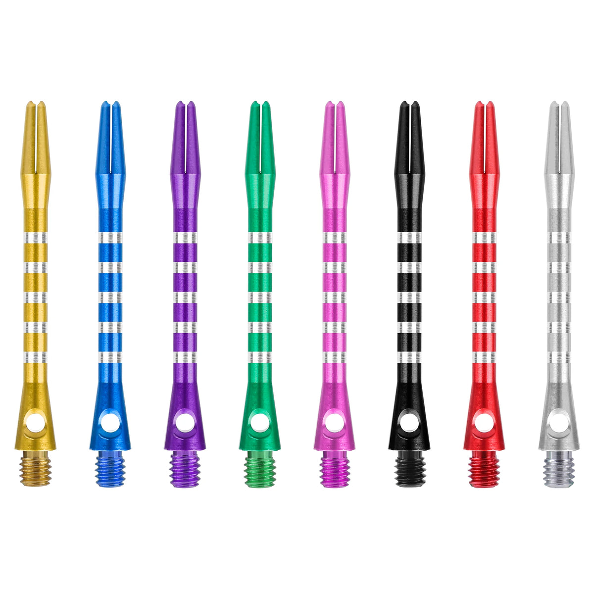 48+5 mm Long Slim 2BA 5-Sliver Lines Professional Dart Stems Accessory Aluminium Dart Shafts