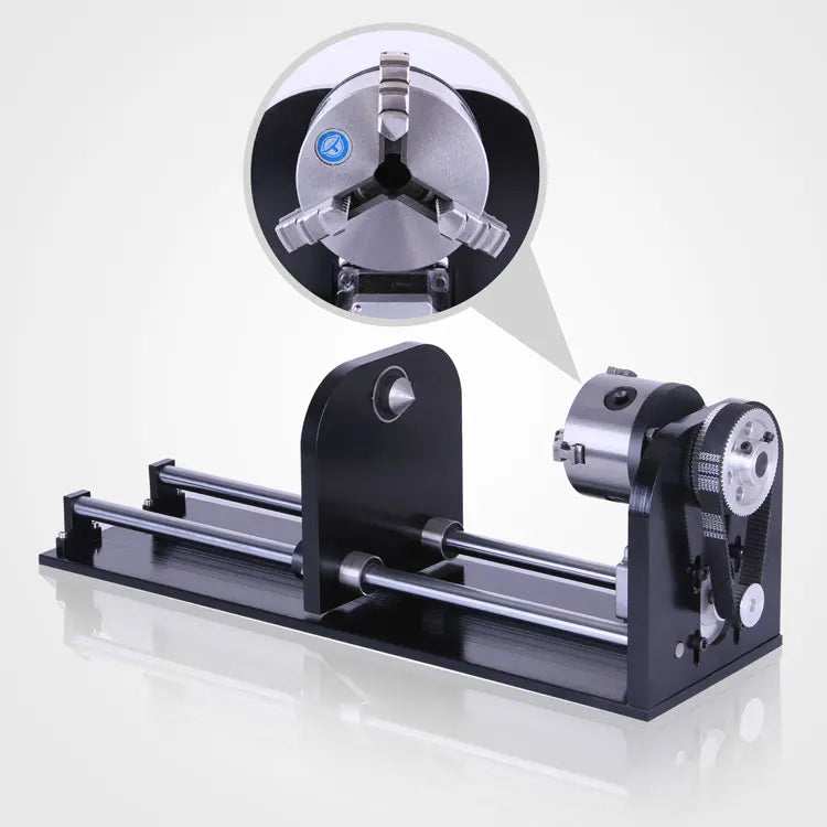 Router Accessory 80MM 3-JAW Track Rotary Axis for Laser Engraving Cutting Engraver Machine