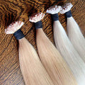 Luxury Nail U Tip Keratin Human Hair Extensions Double Drawn Russian Virgin Remy Hair Pre-Bonded Keratin Hair Salon Wholesale