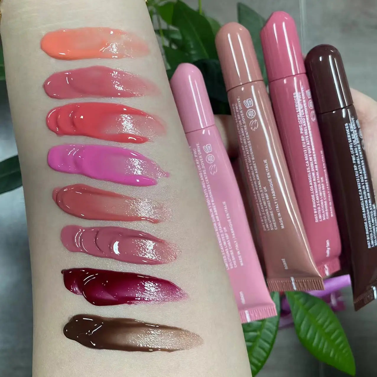 Wholesale Multi Colors Waterproof Fruity Stain Hydrating Plump Private Label Tinted Peptide Lip Tint Balm Jelly Lip Balm Gloss