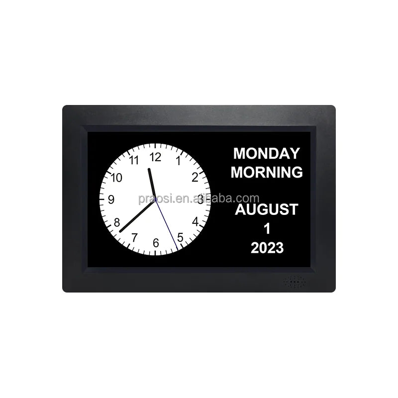 Modern Wall Desk & Table 7\" 8\" 10\" Digital Day Clock for Seniors with Memory Loss Displays Calendars and Dates by Needle