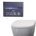Bathroom Plastic Baking Finish Toilet Seat Cushion Cover  Paper Dispenser
