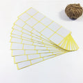 100pcs/pack New White Color Square Design Kraft Blank Sealing Sticker DIY Gift Package Label Paper Stickers