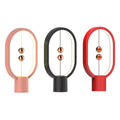 Mini HENGPRO USB Rechargeable Balance LED Table Lamp Ellipse Magnetic Mid-air Switch Eye-Care Night Light Touch Control for Home