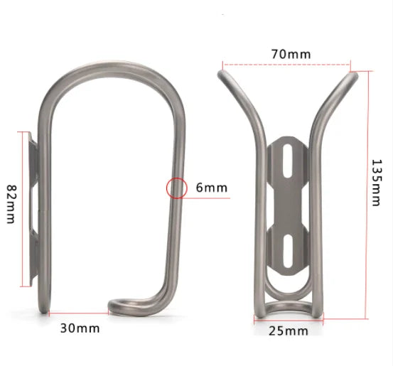 Water Bottle Rack Holder Mount Bike Cage Bicycle Folding Titanium Alloy Drink
