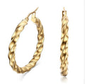 5mm Gold Plated Filled Vintage Hoop Earring Designer Luxury Cheap Flat New Fashion Trendy Hoop Earring