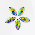 Horse Eye Shape Sew on Crystal Flatback Rhinestones Wholesale Lead-free Crystal Beads for Garment Shoes Diy Sewing Accessories