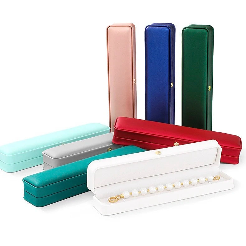 Fashion Pu Leather Crown Waist Pearl Necklace Box Wholesale Packaging Box Jewelry Box