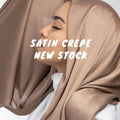 Crinkle Satin Silk Hijabs Solid Color Plain Scarf Muslim Shawl Headscarf Turban Foulard Scarf Custom Logo for Summer