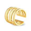 Modern Style Small Simple Irregular Cross Pattern Design Ladies Engagement Ring