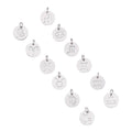 Children's Stainless Steel Zodiac Sign Charms for Bracelet Necklace & Keychain Jewelry 12 Astrology Horoscope Accessories