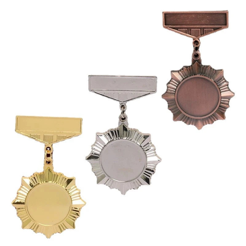 Spot Wholesale Metal Commemorative Medals Sports Games Medals Marathon Medals Blank Universal Commemorative Medals