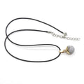 DIY Natural Semi-precious Stone Small Round Loose Beads Gold Plated Agate Loose Pendants