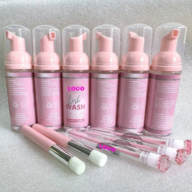 Wholesale Private Label Eyelash Shampoo Lash Aftercare Kit Lash Cleanser Bottle Lash Shampoo