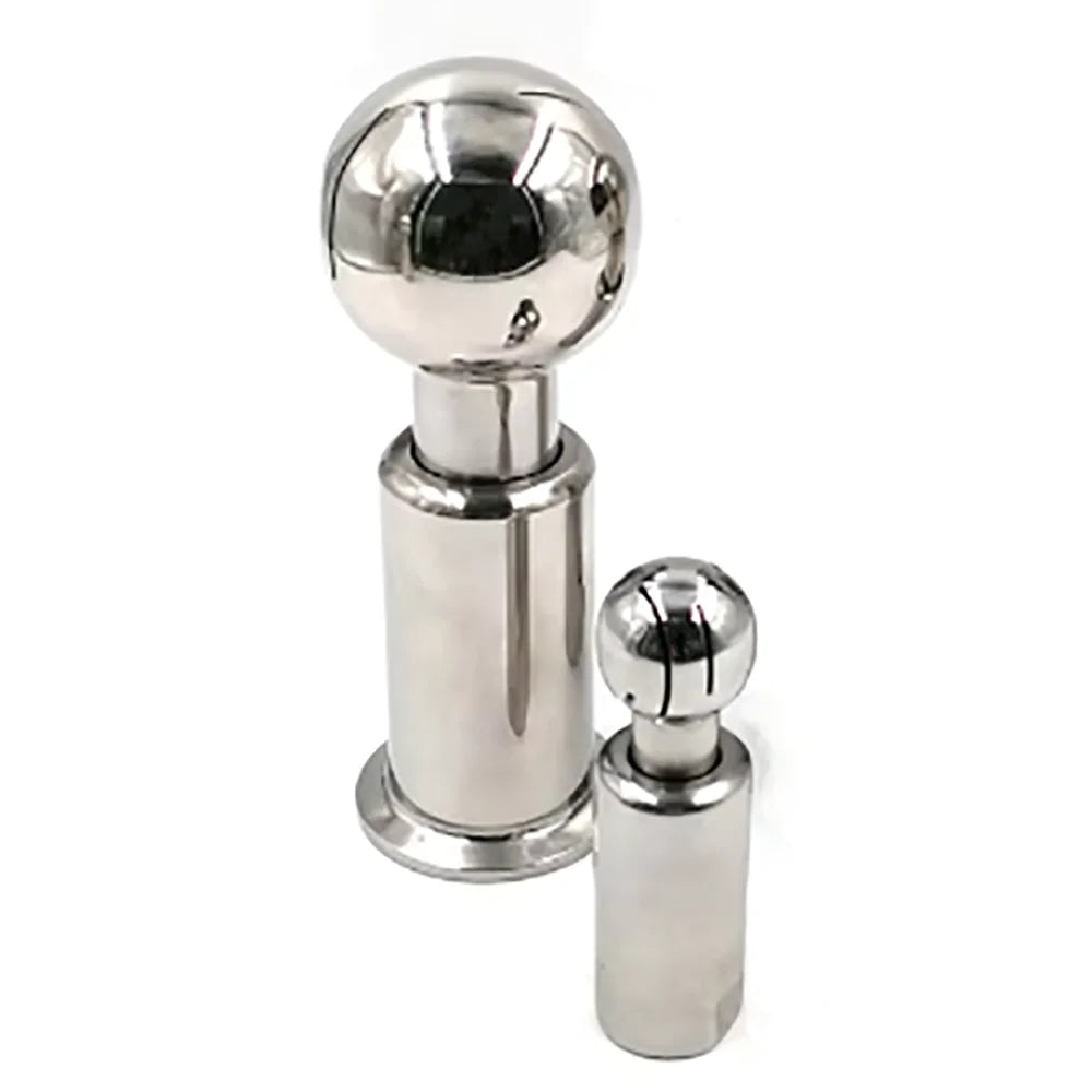 360 Degree Spray Cleaning Nozzles SS304 316L Tank Cleaning Rotary Spray Ball Stainless Steel CIP Tank Washing Jet Nozzle Head