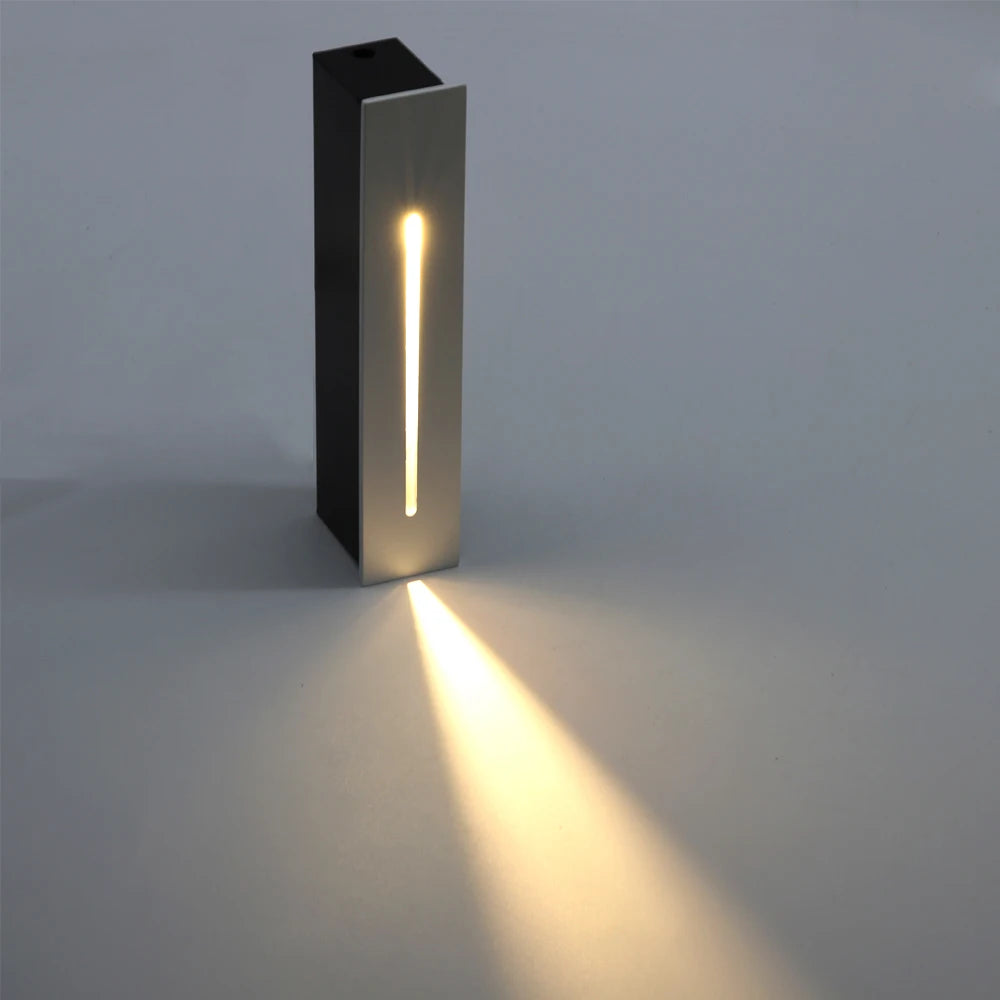 3W Recessed Led Stair Light Drop-shipping Floor Lighting Outdoor for Hallway Staircase AC85-265V Indoor Corner LED Wall Lamp