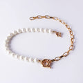 Wholesale Brass Pearl Beads Chain Pendants for Necklace Fashion Jewelry Choker Beads Necklace for Women