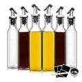 Glass Olive Oil Dispenser Bottle for Cooking Glass Oil  Kitchen 17oz Oil Vinegar Bottle
