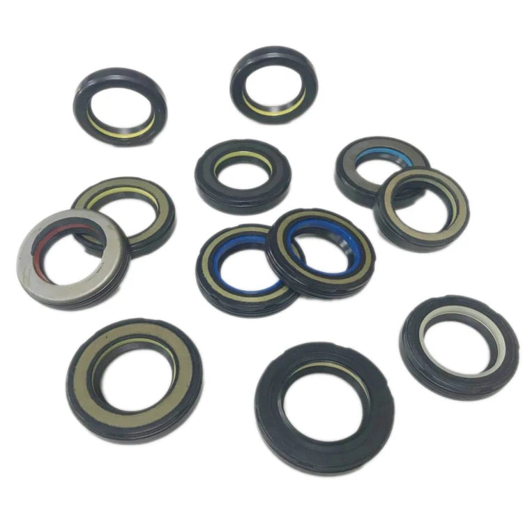 High Pressure Power Steering Oil Seal FKM + POM + NBR Plastic Oil Resistance for Machine