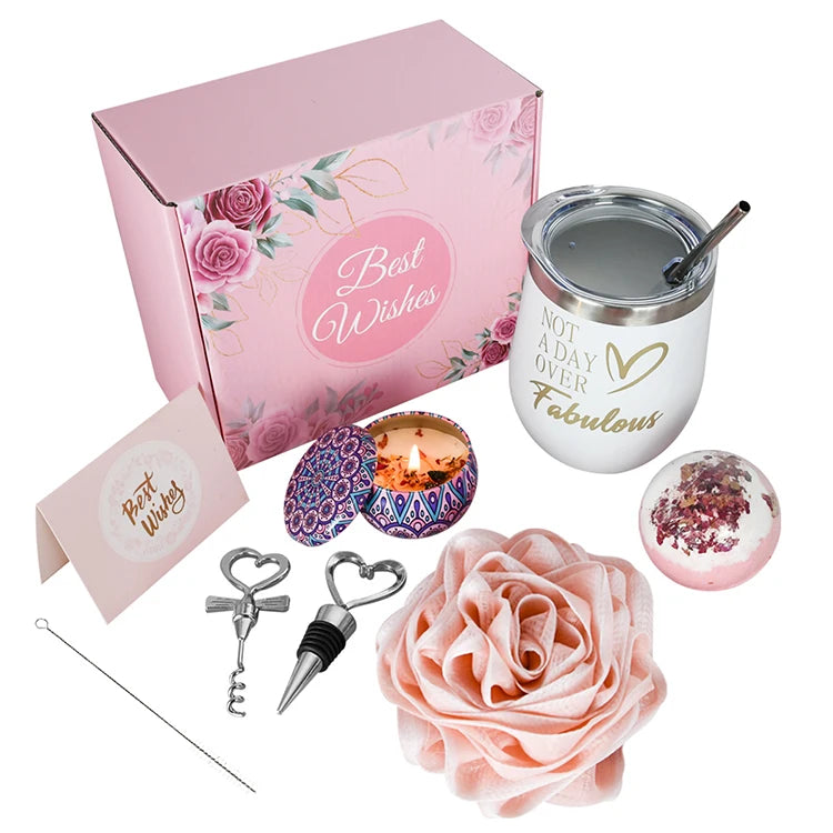 12oz Red Wine Glass Bath Spa Gift Set Creative Insulation Eggshell Cup