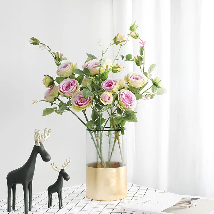 Factory Wholesale New Arrival French Rose Artificial Flower for Wedding & Valentine's Day Decoration