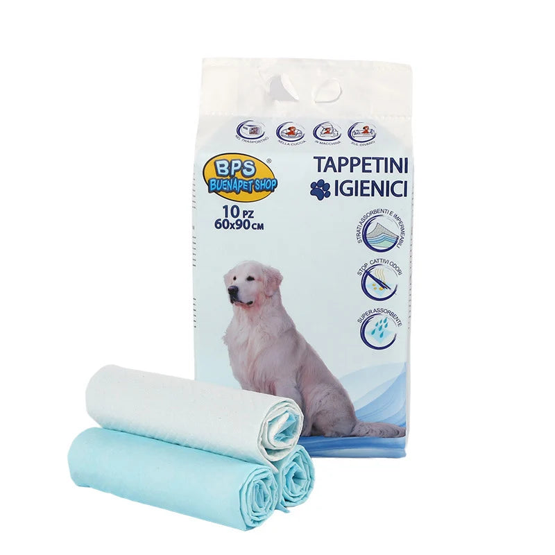 Pet Diaper 10pcs Disposable Super Absorbent Healthy Clean Nappy Mat Pad Diaper Supplies for Dog Cat Puppy Nappies