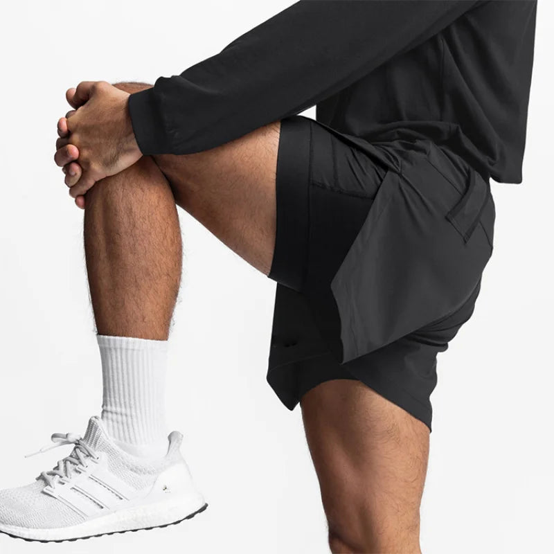 2024 Quick Dry Men Training Shorts Fast Delivery Spring Summer Polyester Sports Running Gym Men Shorts