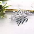 Wholesale Price Lady Fashion Zircon Hair Combs Sliver Leaf Wedding Hair Accessories