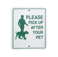 Pet Waste Station Outdoor Aluminum Weatherproof Dog Poop Sign Custom Printed Storage Bucket Wall-Mounted Eco-Friendly