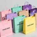 HONPAK Luxury Eco-friendly Kraft Paper Gift Bag Full Print Art Paperboard Shopping Packaging for Personalised Gifts with Logo