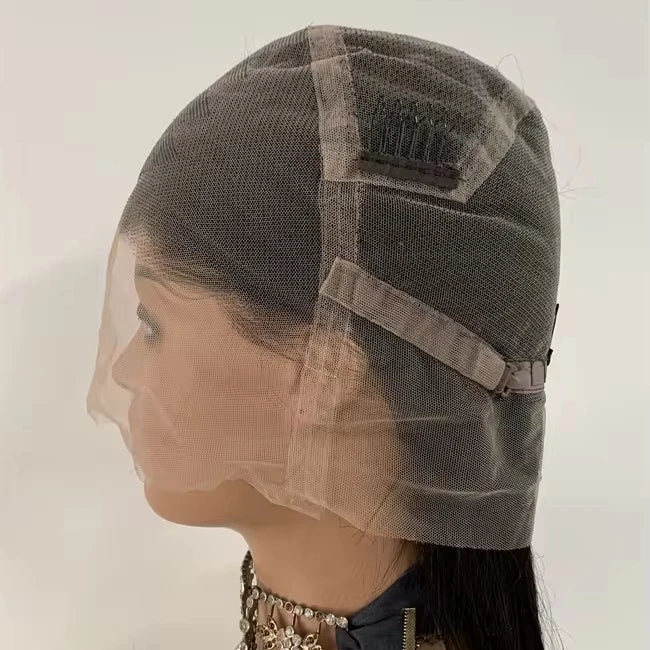 DX108 Wholesale Wigs Vendor 360 Full Lace  hd Glueless  Braided Wig  Human Virgin Hair 6 Inch 8 Inch 10 Inch Front Wig Black