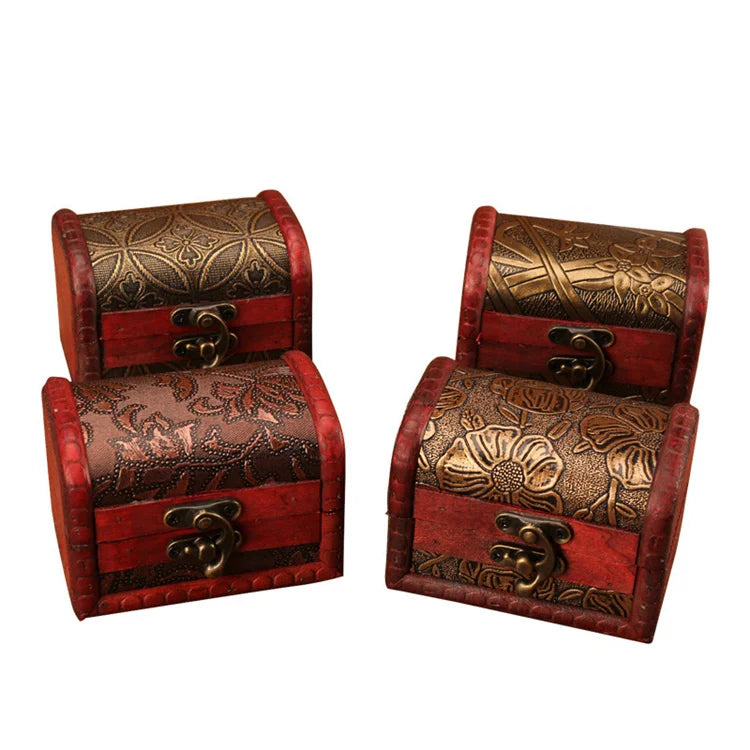 Wooden Engraved Jewelry Box Customizable Size & Color Farmhouse Decor Gift Storage Case for Mom Mothers Day