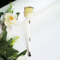 Custom Gold Mirror Acrylic Cocktail Drink Stir Stick with Initials Logo for Decoration Coffee Wedding Drink Stirrers