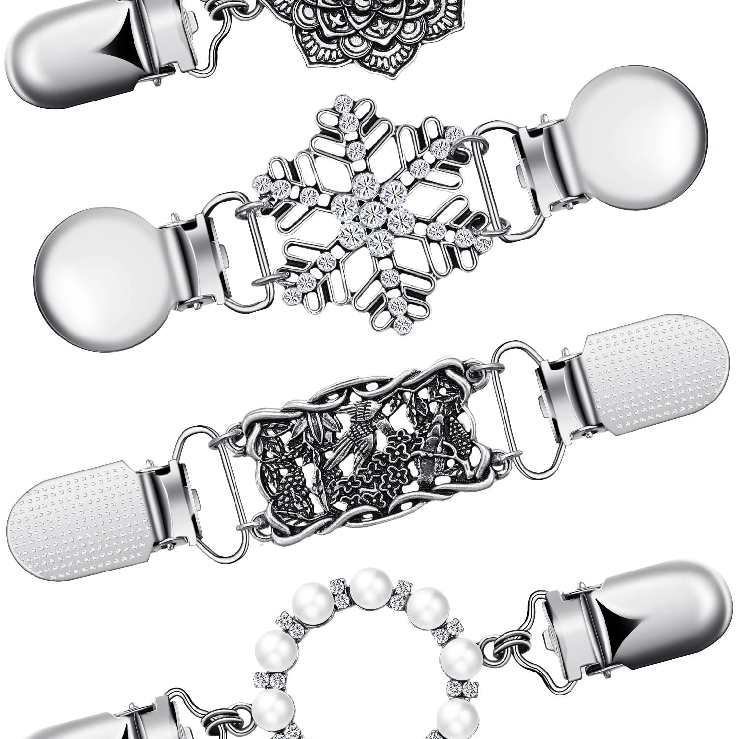 2021 Wholesale Vintage Metal Scarf Safety Pin Brooch  Custom Designer Rhinestone Brooch Luxury for Women
