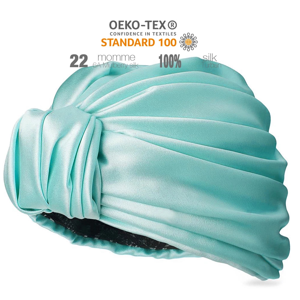 EKO-TEX Grade 6A 100% Mulberry Silk Pillowcase Bonnet Set 22 25 Momme Anti-Aging Hair Care Luxury Gift Box Bulk Private Label