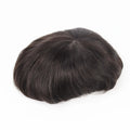 M-lace Toupee with Silk Base Top Lace Front Natural Hairline Free Style 130% Densit